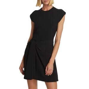 Tanya Taylor Mandy Twist Mini Dress Black Women's size 0, XS